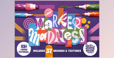 Marker Madness Procreate Brush Set Creative Market – 42244381