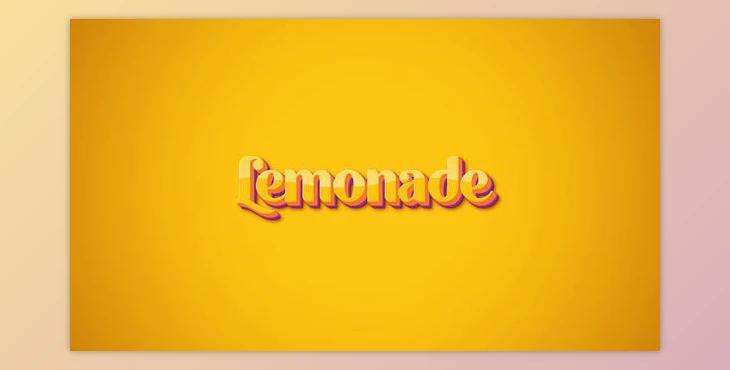 Lemonade Typography (Videohive 47548107)