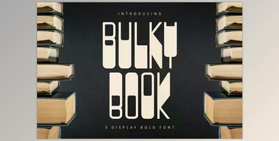 Bulkybook – 3 Display Bold Font