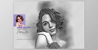 Hand Sketch Photoshop Action - 92060784