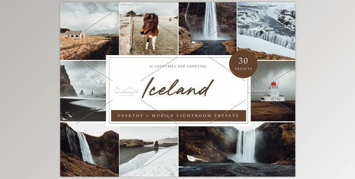 30 x Lightroom Presets, Iceland CreativeMarket-5962569