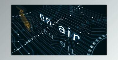 Microphone online podcast and on air live record symbols loop cyber concept (Videohive 47552750)