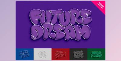 Colorful Plastic Text & Logo Mockup - 92550193