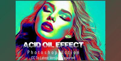 Acid Oil Effect Photoshop Action CreativeMarket - 6794844