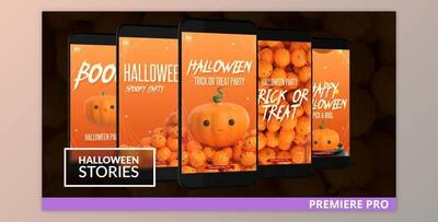 Halloween Instagram Stories for Premiere (Videohive 28695969)