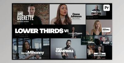 Lower Thirds VI (Videohive 33893606) - PR Project