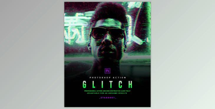 Glitch – Photoshop Action GraphicRiver-29906864 (ATN, PAT)