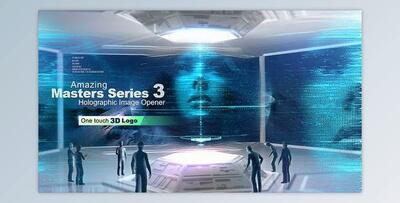 Amazing Masters Series 3 - Holographic Image Opener (Videohive 26832149) - AE Project