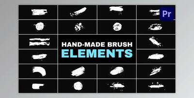 Hand Made Brush Elements for Premiere Pro (Videohive 52200617)