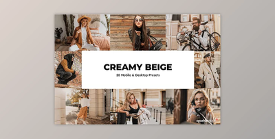 20 Creamy Beige Lightroom Presets GraphicRiver - 36431703