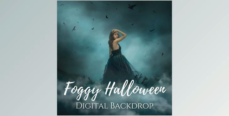 Jessica Drossin – Foggy Halloween Background Overlays