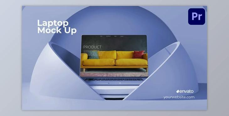 Laptop Mockup for Premiere Pro (Videohive 53365243)