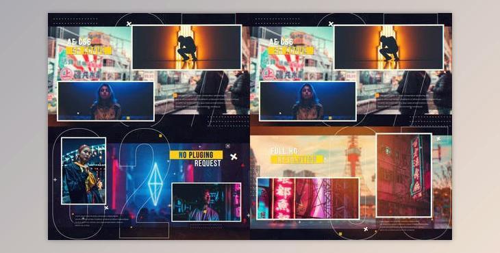 Dynamic Glitch Slideshow (Videohive 31196749) - AE Project