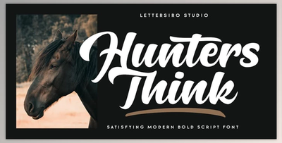 Hunters Think Font - MyFonts