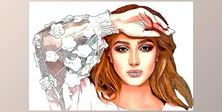 Beautiful Cartoon Photoshop Action CreativeMarket-5328704 (JPG, ATN, ASL, ABR, PAT)