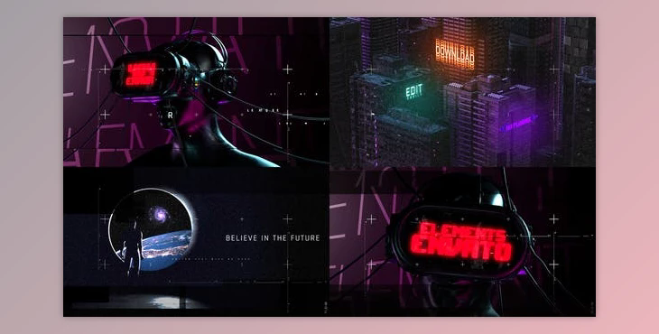 Metaverse Cyberpunk Intro (Videohive 37247908) - AE Project