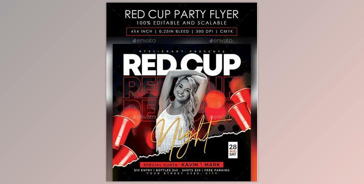 Red Cup Party Flyer GraphicRiver-28430298