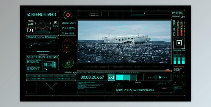 HUD700 Screen UI 3 (Videohive 45481610) - AE Project