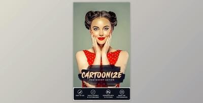 Cartoonize Photoshop Action GraphicRiver-31143079 (ATN)