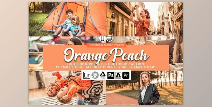 Orange Peach Presets CreativeMarket-5698213
