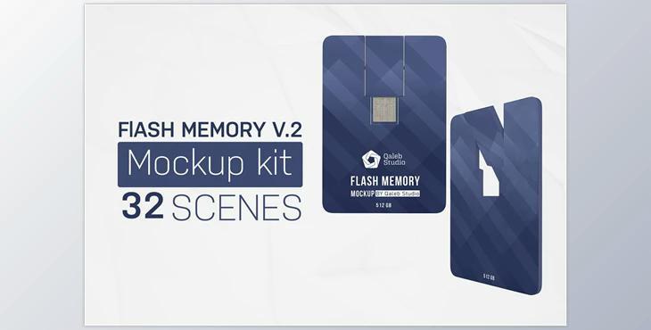 Flash Memory Kit V.2 CreativeMarket-5102885 (PSD)