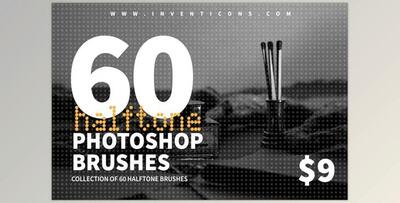 60 Halftone Photoshop Brushes CreativeMarket-6028561 (ABR)