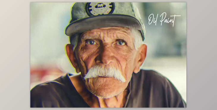 Oil paint photo effect UZERGHG