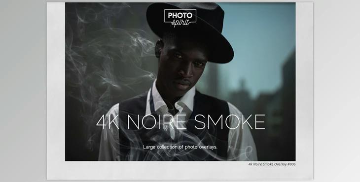 4k Noire Smoke Overlays CreativeMarket - 7158102