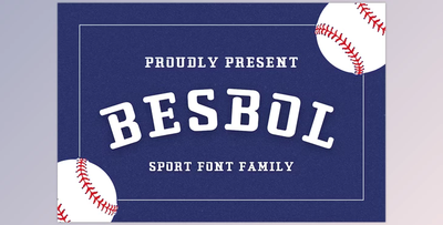 Besbol Display Font Family
