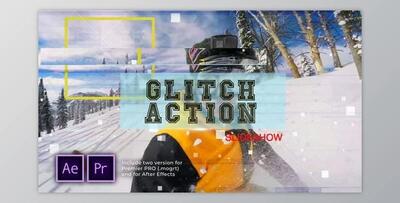Glitch Action Slideshow (Videohive 29903819) - AE Project