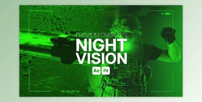 Premium Overlays Night Vision (Videohive 54288957) - PR Project