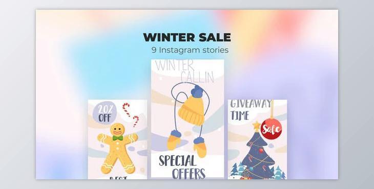 Winter sale - Instagram stories (Videohive 39986066) - AE Project