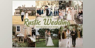 CreativeMarket – Rustic Wedding LUTs – Video Color Grading Filters 5631760 (cube)