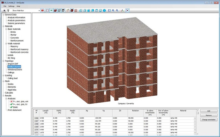 ATENA Masonry earthQuake (AmQuake) 3.8.14998