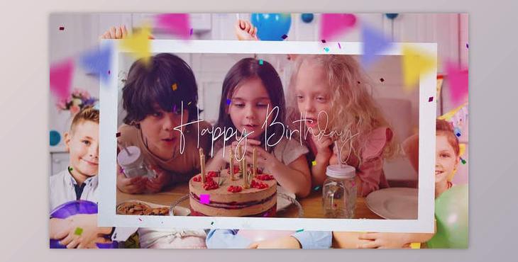 Photo Slideshow - Happy Birthday (Videohive 50932648) - AE Project