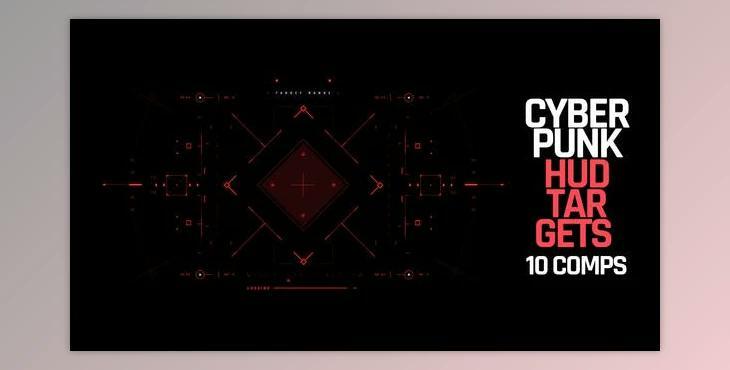 HUD Cyberpunk Targets (Videohive 39867138) - AE Project