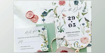 Secret Garden Wedding Suite - CreativeMarket 6777743