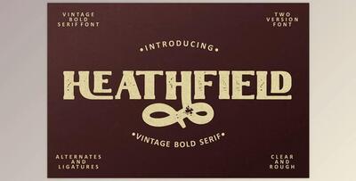 Heathfield – Vintage Bold Serif Font