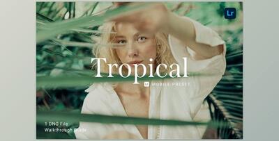 Tropical Lightroom Mobile Preset CreativeMarket-5914234 (DNG)
