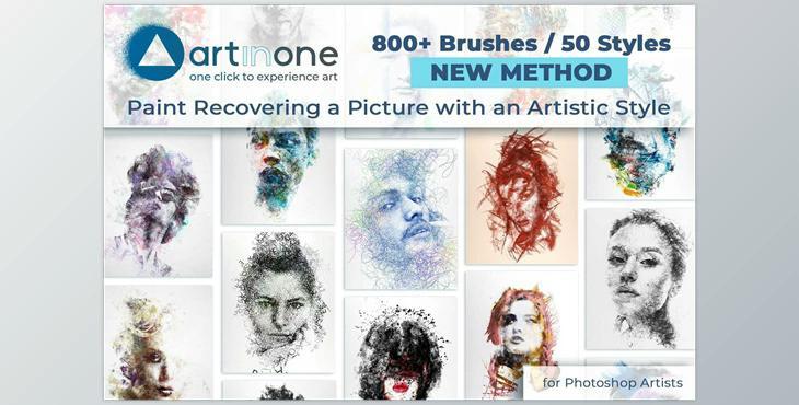 Artinone Photoshop Brushes CreativeMarket-5435805 (ABR, TPL, PSD)