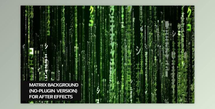 Matrix Background For Ae No Plugin (Videohive 52784005)