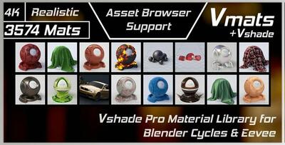 Vmats 1.5.9 - Realistic Material Library For Blender Cycles And Eevee