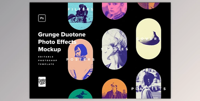 Grunge Duotone Photo Effects Pack - 91919055