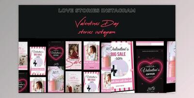 Valentine’s Day Stories instagram (Videohive 30310810) - AE Project