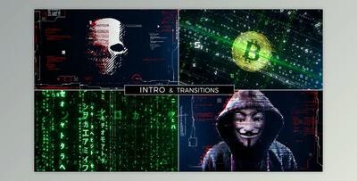 Cyberspace Intro and Digital Transitions (Videohive 36661920) - AE Project
