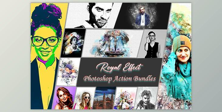 Royal Effect Photoshop Action Bundle CreativeMarket - 10284894