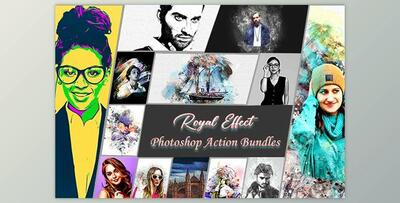 Royal Effect Photoshop Action Bundle CreativeMarket - 10284894
