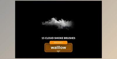 15 Cloud smoke photoshop brushes - 278885879