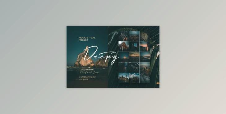 Deepy Moody Teal Lightroom preset