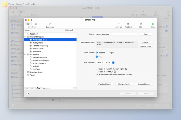 MAMP & MAMP PRO v5.0.6.7029.0 for Win & v6.9 for macOS + License Key